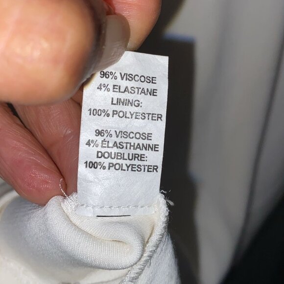 Ramy Brook Women's Ivory Kiera V-Neck Long Sleeve Mini Dress - Picture 8 of 8